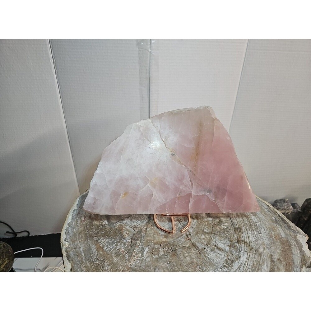 5.72LB Natural Rose Quartz Crystal Pink Crystal Stone slices Healing - Picture 4 of 12